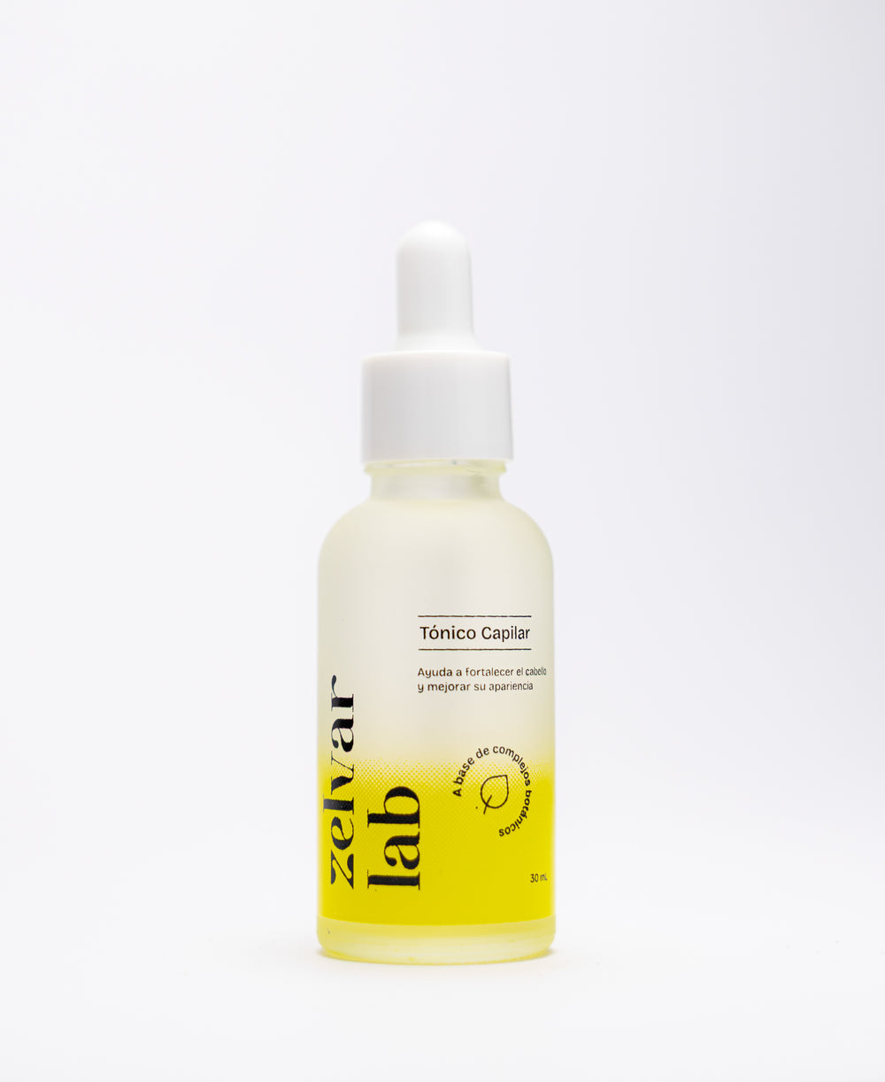 Tónico capilar Zelvar Lab para crecimiento y fortalecimiento del cabello