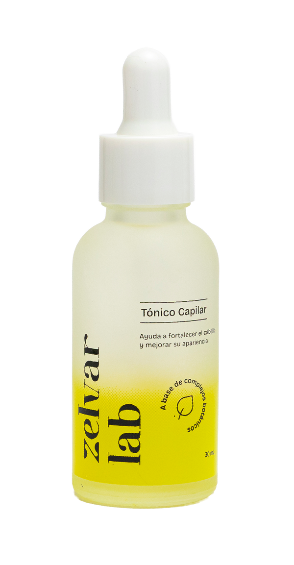 Botella del tónico capilar Zelvar Lab