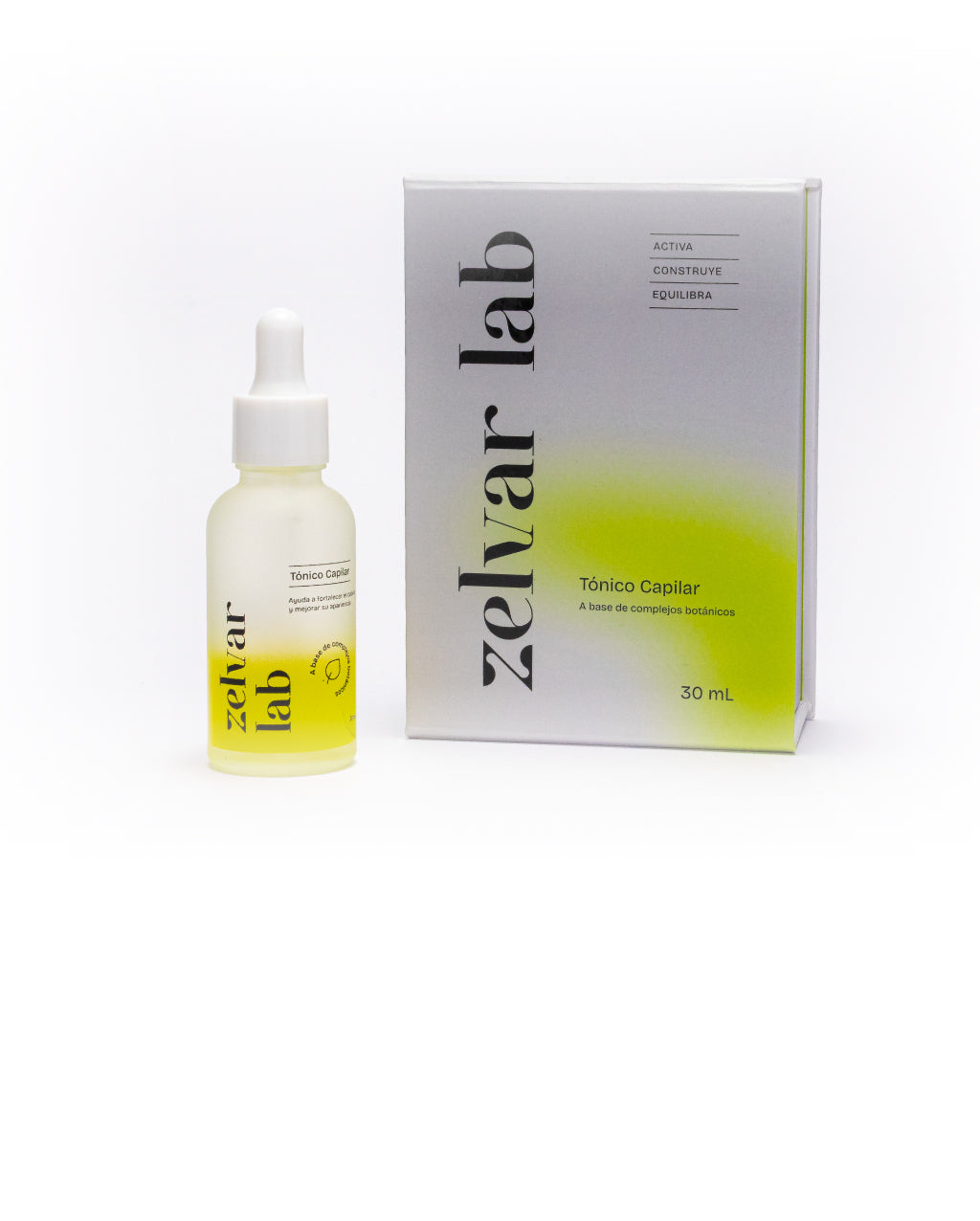 Tónico capilar Zelvar Lab para fortalecer el cabello desde la raíz