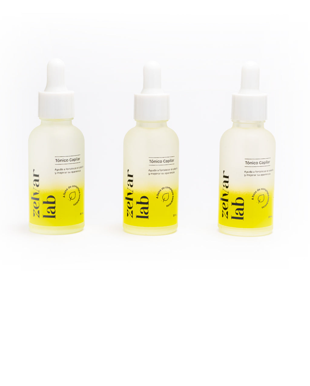 Kit de tónico capilar Zelvar Lab x3 con masajeador
